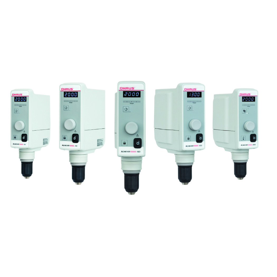 OHAUS ACHIEVER™ 5000 Reliable Overhead Stirrers with Excellent Performance for Everyday Use